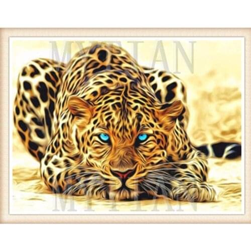 New Full Square/round drill 5D DIY Diamond Painting Leopard Diamond Embroidery Cross Stitch Rhinestone Mosaic home decor