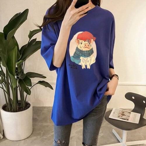 Maternity Dress Clothes Pregnancy Top Half Sleeve Maternity T Shirt Summer Pregnant Shirt Cotton Print Tees Plus Size