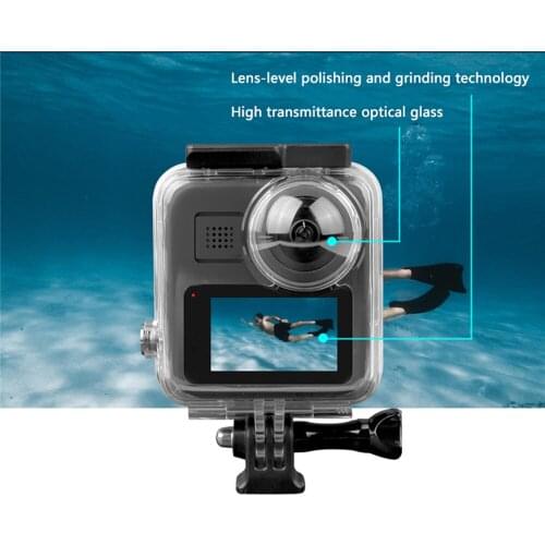 For GoPro MAX Camera 40M Underwater Waterproof Case Protective Housing Shell Diving Floating Rod Buoyancy Stick Accessories