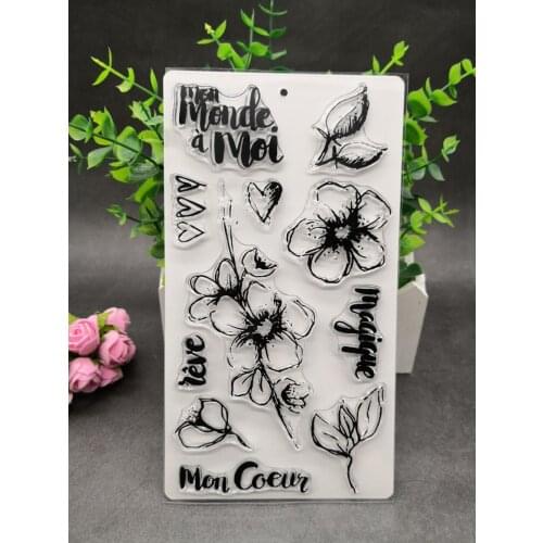 Plum blossom Clear Silicone Rubber Stamp for DIY scrapbooking/photo album Decorative craft A40