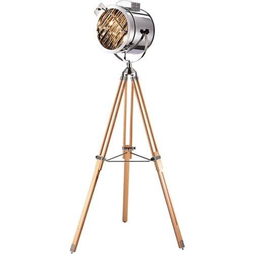 American Retro Navy Probe Vertical Floor Lamps Standing Triangle Living Room Studio Bedroom Bedside Study Table Floor Lights