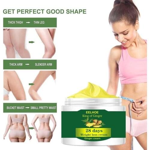 10/20/30/50g Ginger Slimming Cream Burning Cellulite Removal Weight Loss Full Body Slimming Massaging Cream Belly Fat Burning