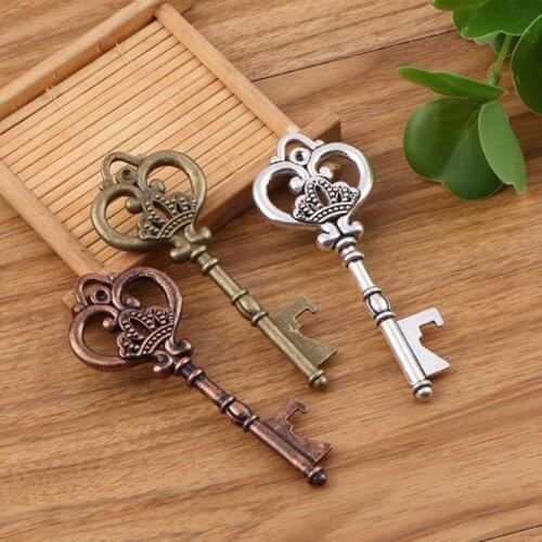 100pcs key Shaped Bottle Opener Keychain shaped Silver Color Key Ring Beer Bottle Opener Unique Creative Gift. Beer Opener NO325