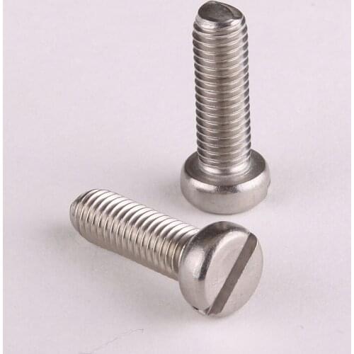 20PCS Stainless Steel 304 Word Slotted Cheese Head Screws M2 * 4 GB65