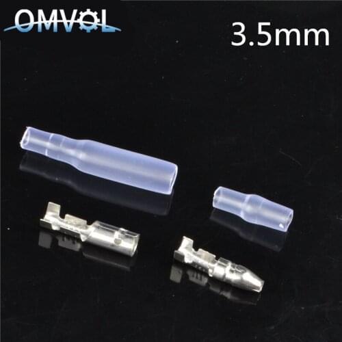 25set BRASS PART 3.5mm bullet terminal car 3.5 electrical wire connector