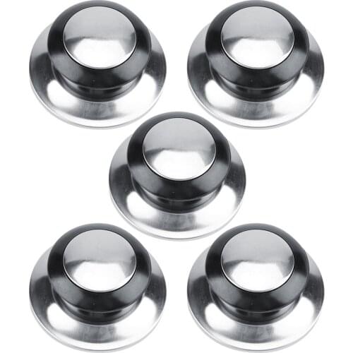 5Pcs Heat-Resistant Pot Pan Lids Knob Lifting Handle Home Kitchen Cookware Replacement Parts Non-Stick Wok A27 Large Steel Ball