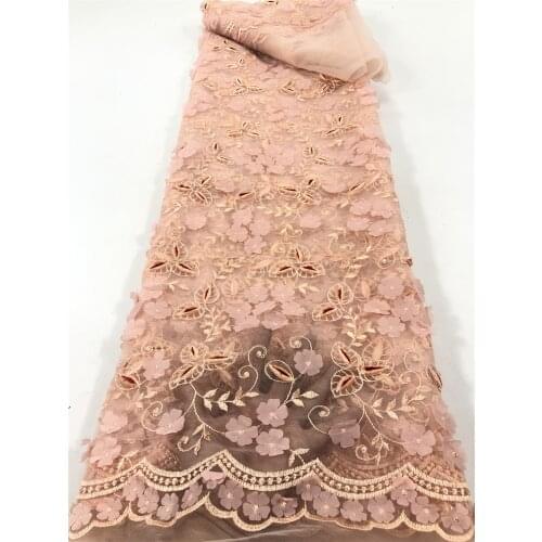 Promotional fresh and elegant 3D small applique mesh embroidery, comfortable fabric, suitable for fashionable ladies' cute skirt