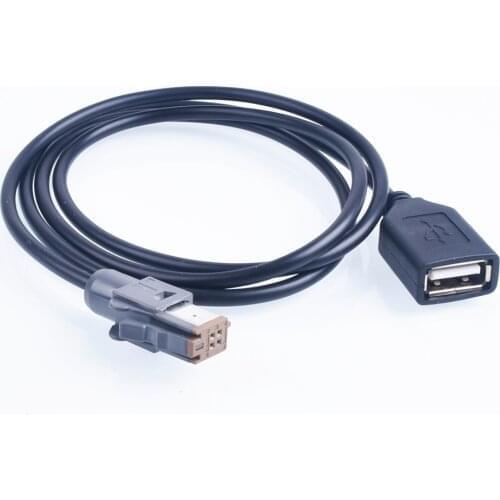 Car Aux Audio Input Media Data Wire Plug To USB Adapter Conector For Suzuki for Subaru