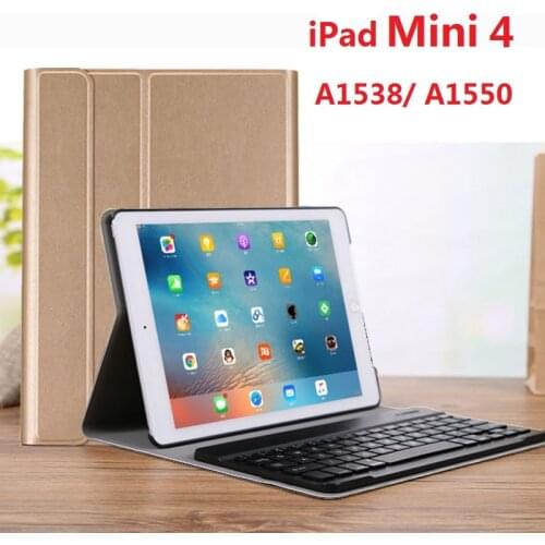Wireless Coque for iPad mini 4 Case with Keyboard A1538 A1550 Russian Spanish Removable Bluetooth for iPad mini 4 Keyboard Case