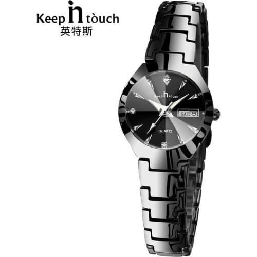 KEEP IN TOUCH simple ladies watch steel quartz watches luminous waterproof female watches women watches clock relogio masculino