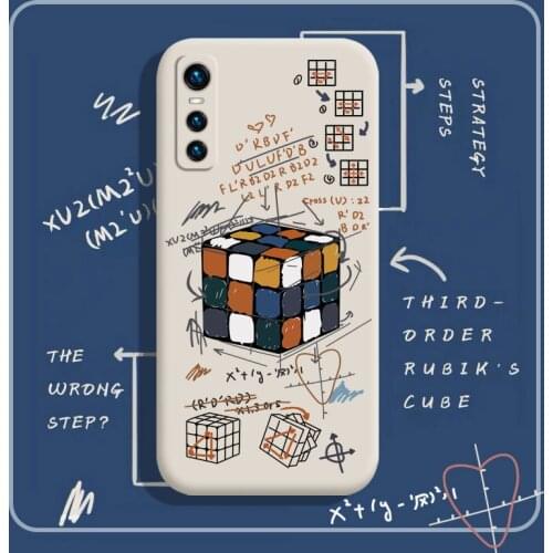 Cool Funny Magic Cube TPU case for OPPO Realme C2 5 5S 5i C3 6i A3S A12E F9 A5S A52 A72 A92 A12 A1K Reno 2Z 2F A9 A31 A5 2020