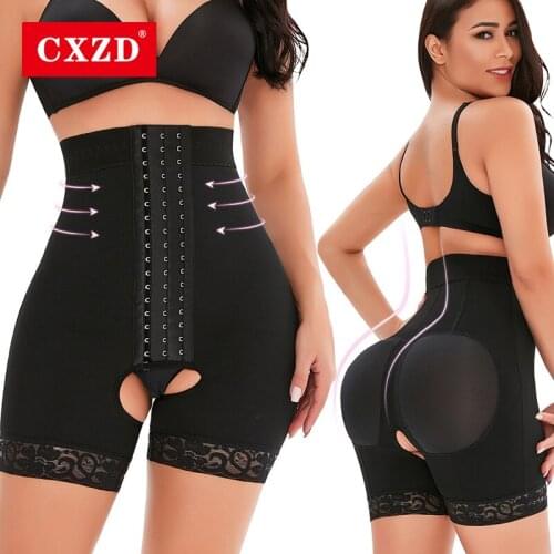 CXZD High Waist Shaper Pants Seamless Three-row Abdomen Waist Hip Bodysuit Sheath Belly Pulling Corset Underwear Postpartum Pant