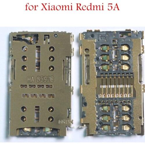 For Xiaomi Redmi 5A SIM Card Reader Card Slot Tray Holder Connector Socket for Xiaomi Redmi 5A Repair Spare Parts