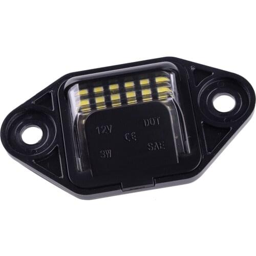 F6UZ-13550-AA F6UZ13550AA Car Black Rear LED License Plate Light Lamp Fit For Ford E150 E250 E350 E450 E550