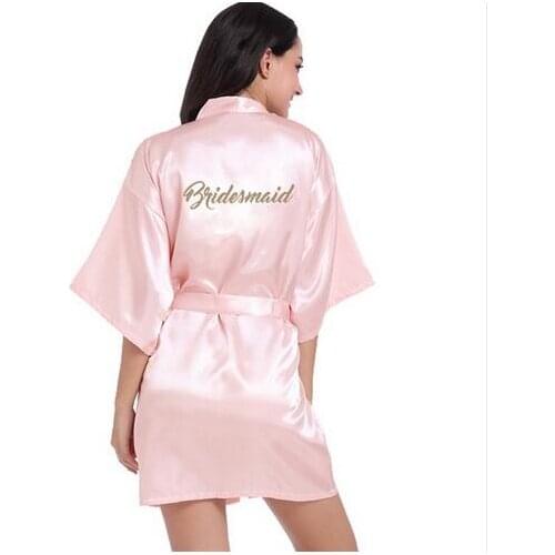 Bridesmaid robes Sleepwear Robe Wedding Bride Bridesmaid Robes Pyjama Robe Female nightwear Bathrobe Nightdress Nightgown