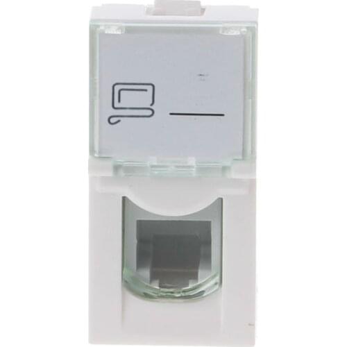 CAT6 Network Module Information Socket RJ45 8P8C Connector Adapter Keystone Jack Standard Wall Plate Small