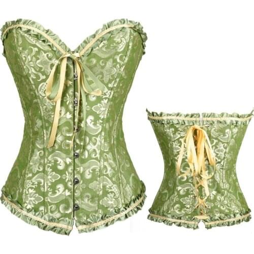 Palace Style Corset New Ladies Luxury Frenulum Pure Color Abdominal Retraction Lace High Quality Breathable Temperament Corsets