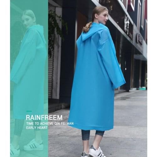 Fashion raincoat Environmental protection Light Poncho Travel Outdoor EVA Thickening raincoat