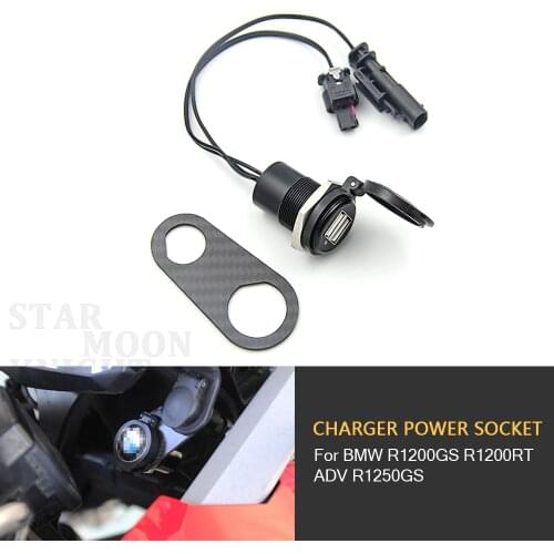 Motorcycle Adjustable Dual USB interface Port Charger Adapter For BMW R1200GS R1200RT ADV R1250GS