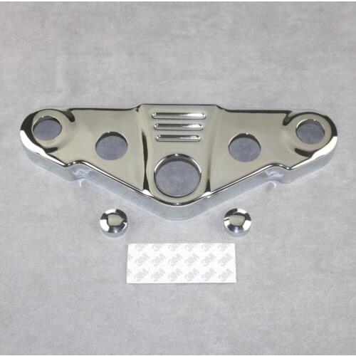 Motorcycle Chrome Triple Tree Front End Upper Top Clam For HONDA VTX1300 2003 2004 2005 2006 2007 2008 2009