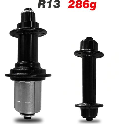 Aluminium Black POWERWAY R13 NBK bearing hub for Carbon Road bike cycling superlight for J-bend/hook road bike wheel hub