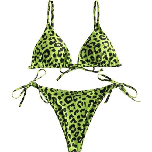 One piece ladies' popular sexy polka dot print bikini split lace-up swimsuit two-piece swimsuit pool party suit купальник