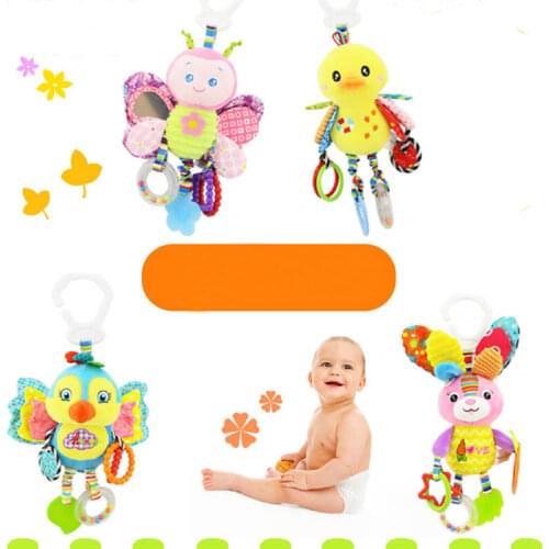 Pudcoco Kid Baby Crib Cot Pram Hanging Rattles Stroller Car Seat Toy Activity Soft Ringing Bell toys developing Pushchair Toy