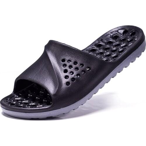 Men Badslippers Casual Non-slip Slides Summer Massage Flip Flops Bathroom Beach Slipper Fashion Soft Sole Man Breathable Sandals