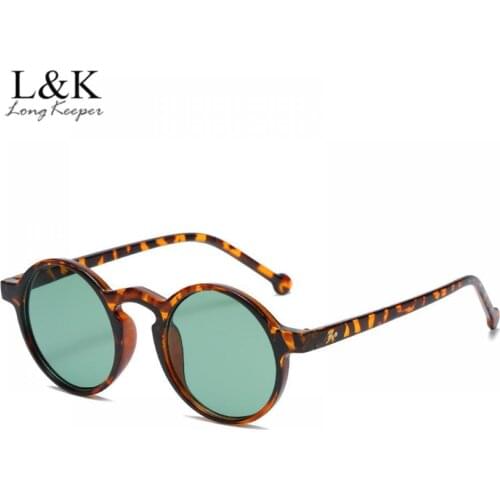 LongKeeper Retro Round Sunglasses Women Brand Design Vintage Punk Sun Glasses For Men Driving Glasses Shades Eyewear Oculos