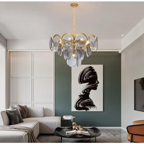 Modern led glass ball led iron lustre suspension hanging lights retro lamp hang industrial lamp bedroom