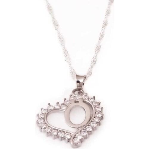 Tevuli 925 Sterling Silver HE Letter Lady Necklace