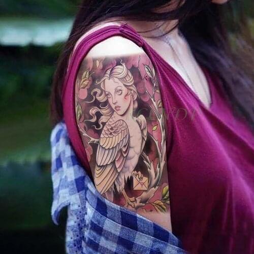 Waterproof Temporary Tattoo Sticker bird beauty girl fake tatto flash tatoo tatouage temporaire for women men