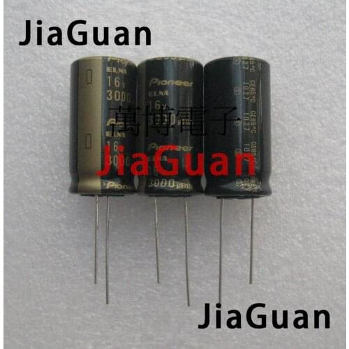 10pcs NEW ELNA PIONEER 3000uF/16V 16X32MM 16V 3000UF audio electrolytic capacitor 3000UF 16V black gold 16v3000uf