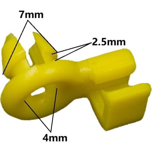 30 Pieces Lock Buckle For Car Yellow Plastic Auto Door Side Lock Rod Fixed Clips