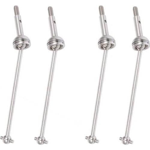 4PCS Metal Drive Shaft For Wltoys 144001 1/14 4WD RC Car Vehicle Models Parts 144001-1315 Front Wheel Drive Shaft