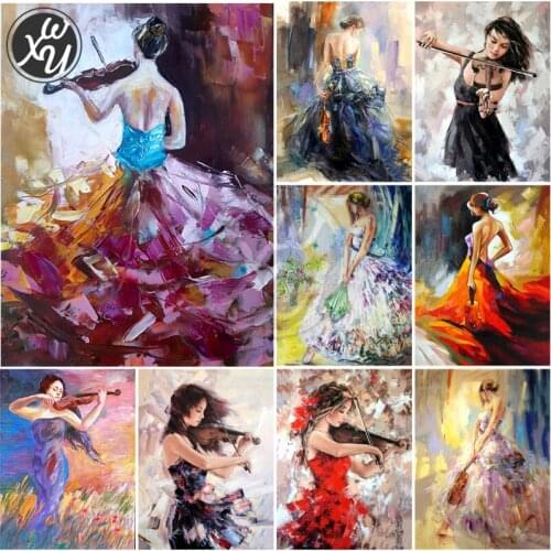 Diamond Mosaic Rhinestone Ballet Dancer Embroidery with Diamonds Full Drill Square Round Portrait Diamond Paintings Cross Stitch
