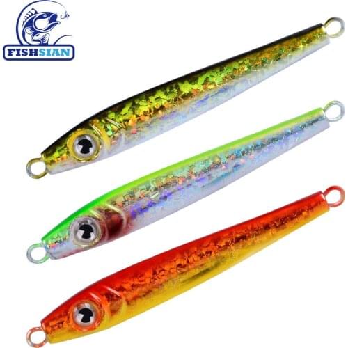 Jigging 2020Fishing Lure Fake Fish Bass 35G/8CM Metal Jig Baits Fishing Tackle Jigs Wobbler Artificial Hard Bait Saltwater Lures