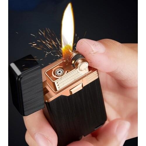 Gas Lighters Metal 1300C Jet Two Butane /Torch /Turbo /Lighter Gadgets for Men/ Unusual Lighters Smoking Accessories
