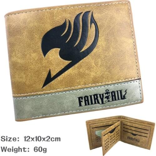 Fairy Tail Anime PU Wallet Money Bag Wallets Coins Pocket Casual Purses Card Unisex New Gifts