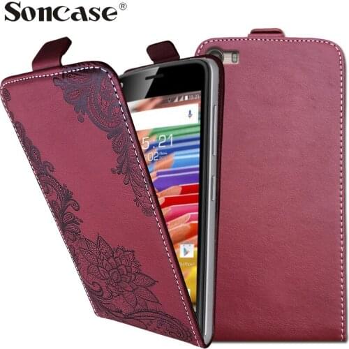 3D Stereo Embossing lace flower butterfly flip up and down leather phone bag cover case for DEXP Ixion XL150 Abakan