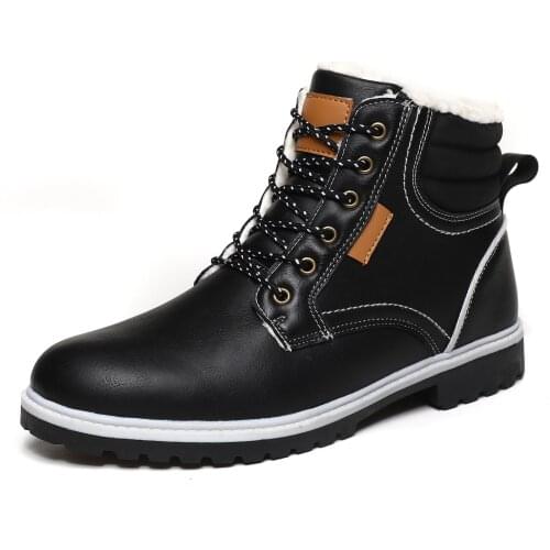 Fashion Winter Snow Boots Male Large Size Cotton Shoes Classic Boots Waterproof Ankle Boots High-top Casual Sports