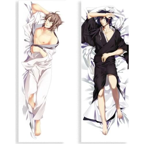 Anime Studio Deen Pillow Case Cosplay Hijikata Toshizo Cushion Cover Hugging Body Peach Skin Pillowcase fashion Printed