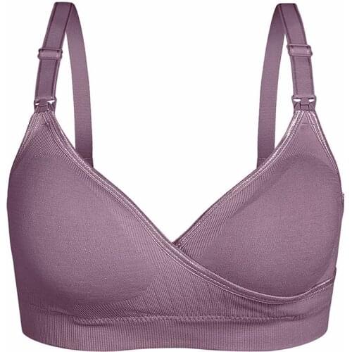 Womens Sexy Lingerie Deep V Breathable Plus Size Adjustable Cotton Bra Front Opening Buckle Cross No Steel Ring Underwear New