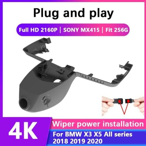 New ! 4K Easy to install Car DVR Video Recorder Dash Cam Camera For BMW X3 X5 All series 2018 2019 2020 Novatek 96675+SONY MX307