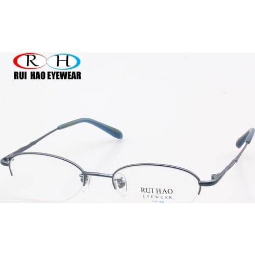 Unisex 100% Ti-P Optical Eyeglasses Frames Pure Titanium Glasses Frame Prescription Eyeglasses RUI HAO EYEWEAR Brand Spectacles