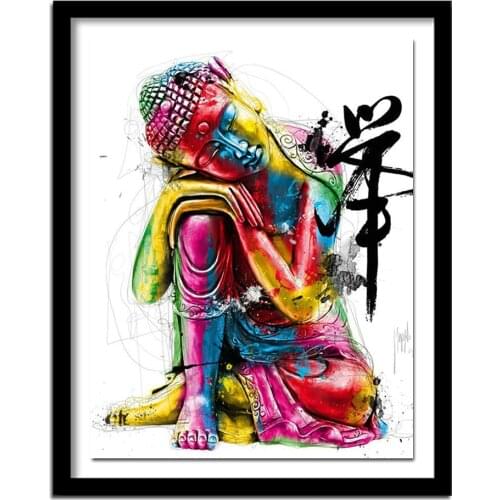 Full Square Diamond 5D DIY Diamond Painting "Buddha religion" 3D Embroidery Cross Stitch Painting Decor BK