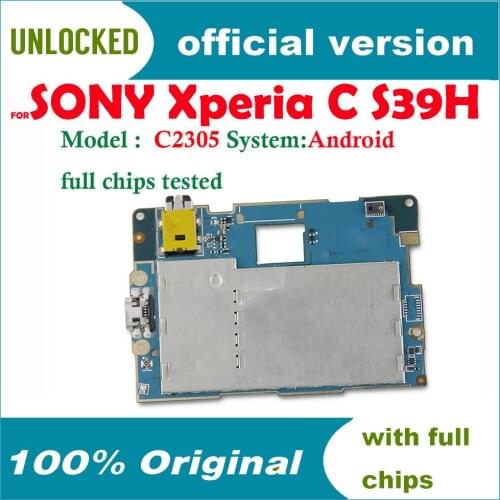Unlocked For Sony Xperia C S39H C2305 Motherboard Mainboard For Sony Xperia C S39H Logic Board Full Working