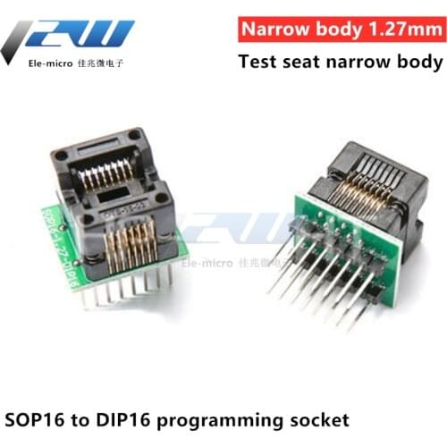 SOP16 to DIP16 SOP16 turn DIP16 SOIC16 to DIP16 IC socket plug adapter for programmer 150mil