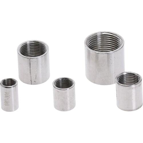 Precision round stainless steel pipe inner thread pipe fittings 1/4'' 3/8" 1/2'' 3/4" 1"