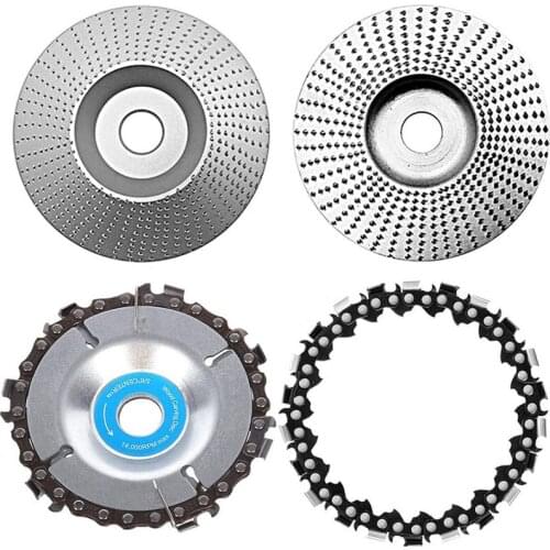 Angle Grinder Disc 12 Teeth Replacement Chain Wood Cutting Wheel for Sanding Carving Shaping Polishing Grinding